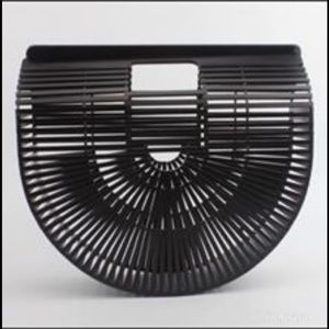 Summer bamboo beach bag